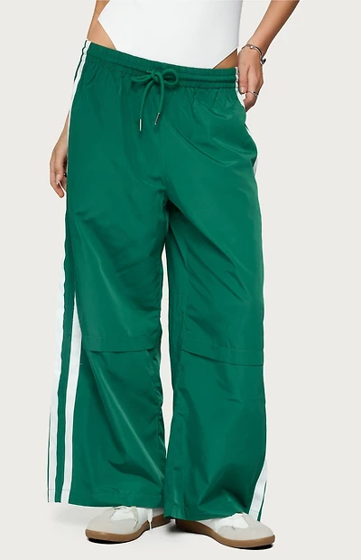 Edikted Petite Fauna Nylon Track Pants