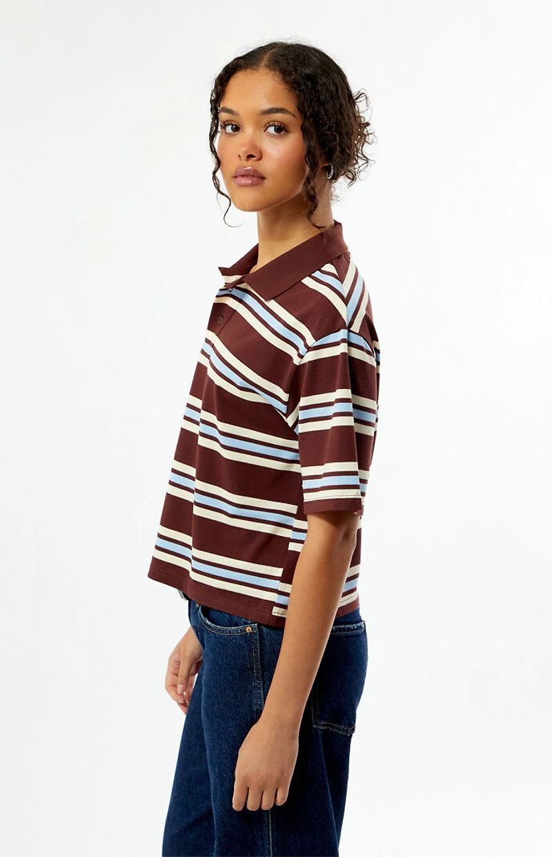 Your Favorite Diana Striped Polo Shirt