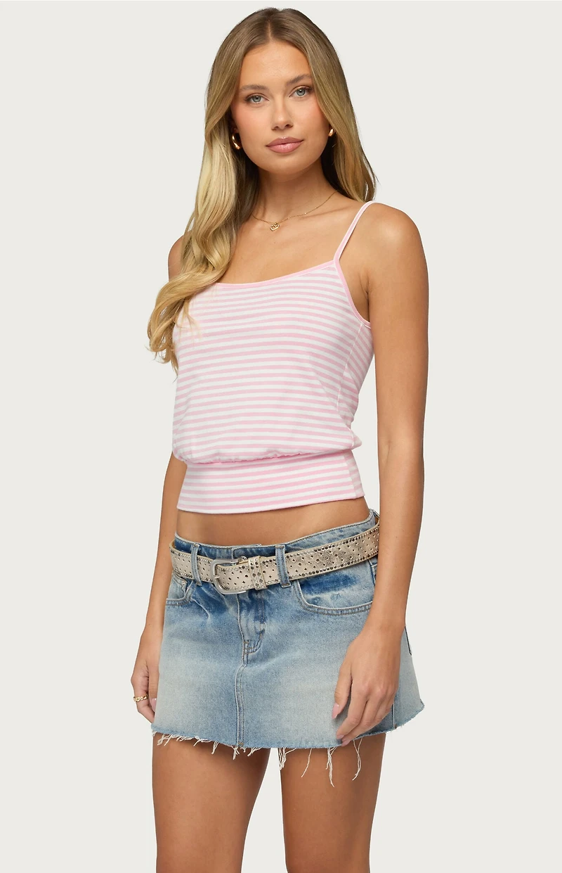 Edikted Hazelina Striped Tank Top