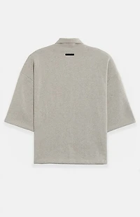 Fear of God ESSENTIALS Seal Paneled Cropped Polo Shirt