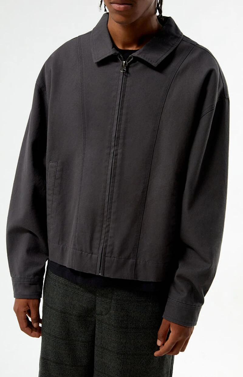 Pacsun Gray Double Seams Gas Jacket