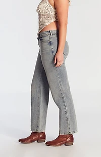 Pacsun Jordyn Low Rise Straight Leg Jeans Medium Indigo