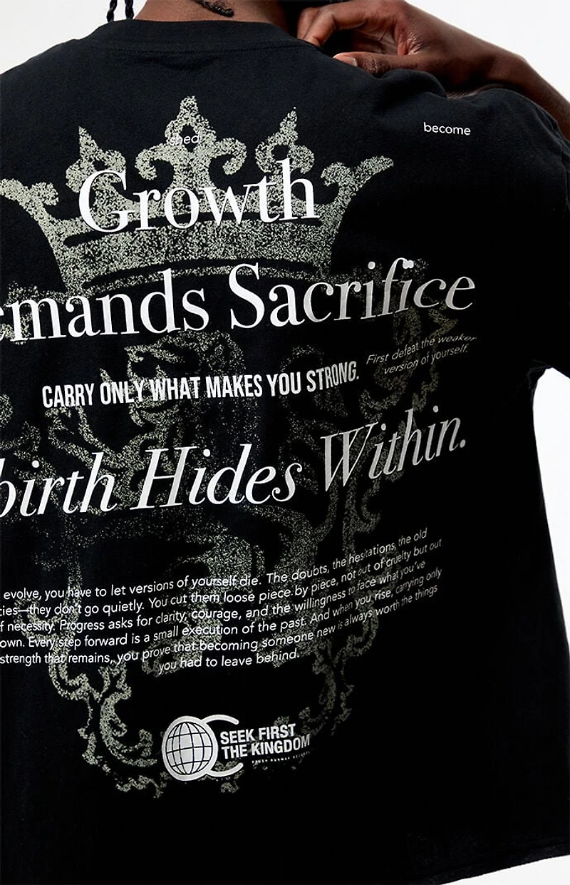 Pacsun Seek The Kingdom Cropped Boxy T-Shirt