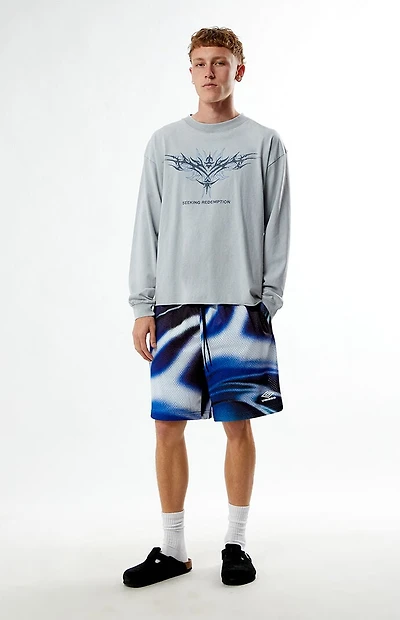 Umbro x PacSun Blue Taty Mesh Shorts