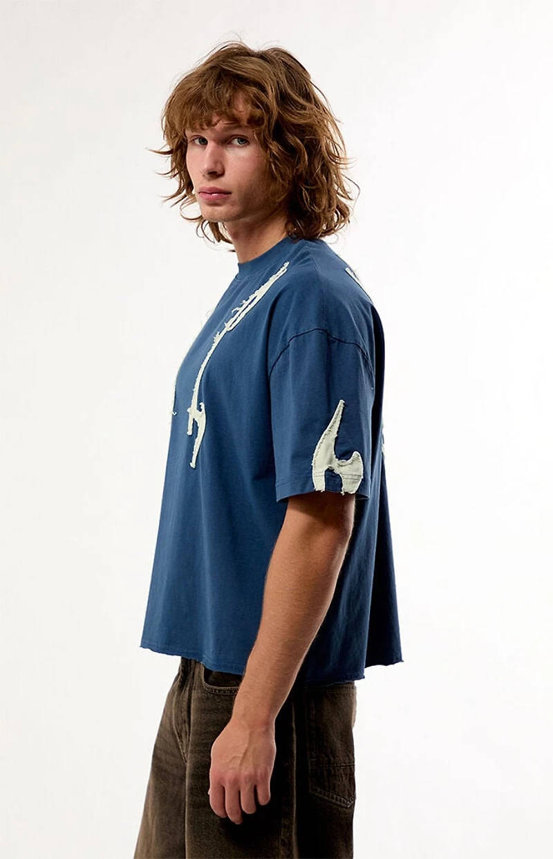 Pacsun Abstract Flame Knit T-Shirt