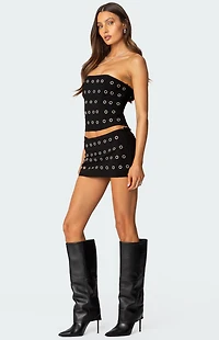 Edikted Arlette Grommet Strapless Corset