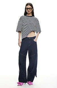 LIONESS Bloom Striped Short Sleeve T-Shirt