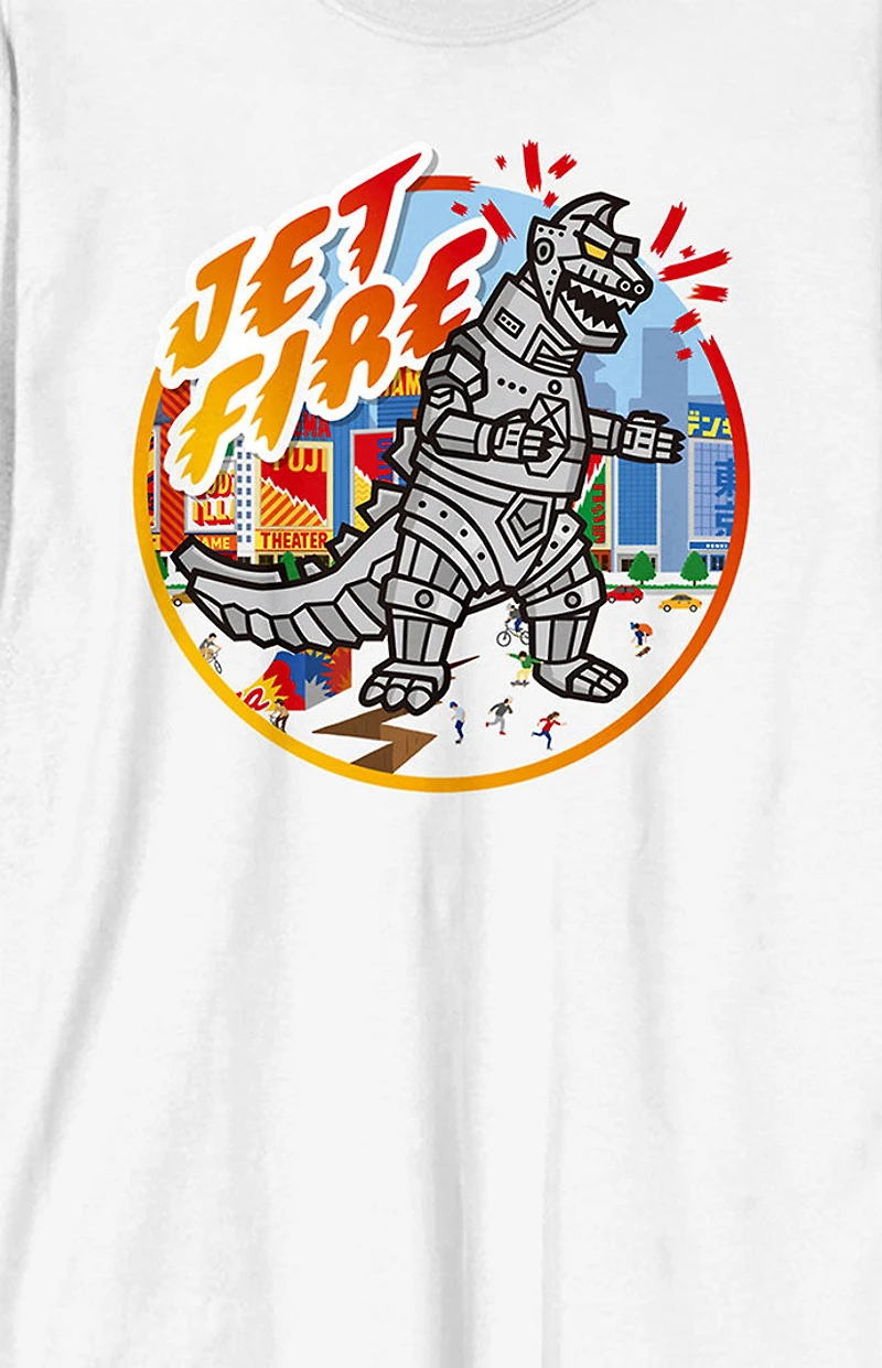 Godzilla Jet Fire Long Sleeve T-Shirt