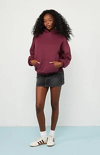Pacsun Wine Core Washed Pullover Hoodie