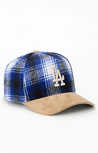 Mitchell & Ness MLB Plaid LA Dodgers 100th Anniversary Pro Snapback Hat