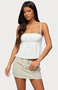 Edikted Gallie Tie Babydoll Top