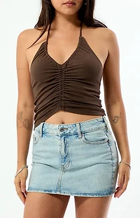 Beverly and Beck Sawyer Cinch Front Tank Top