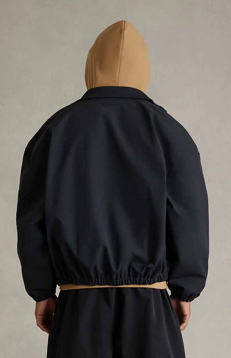 Fear of God ESSENTIALS Vintage Black Signature Full Zip Track Jacket
