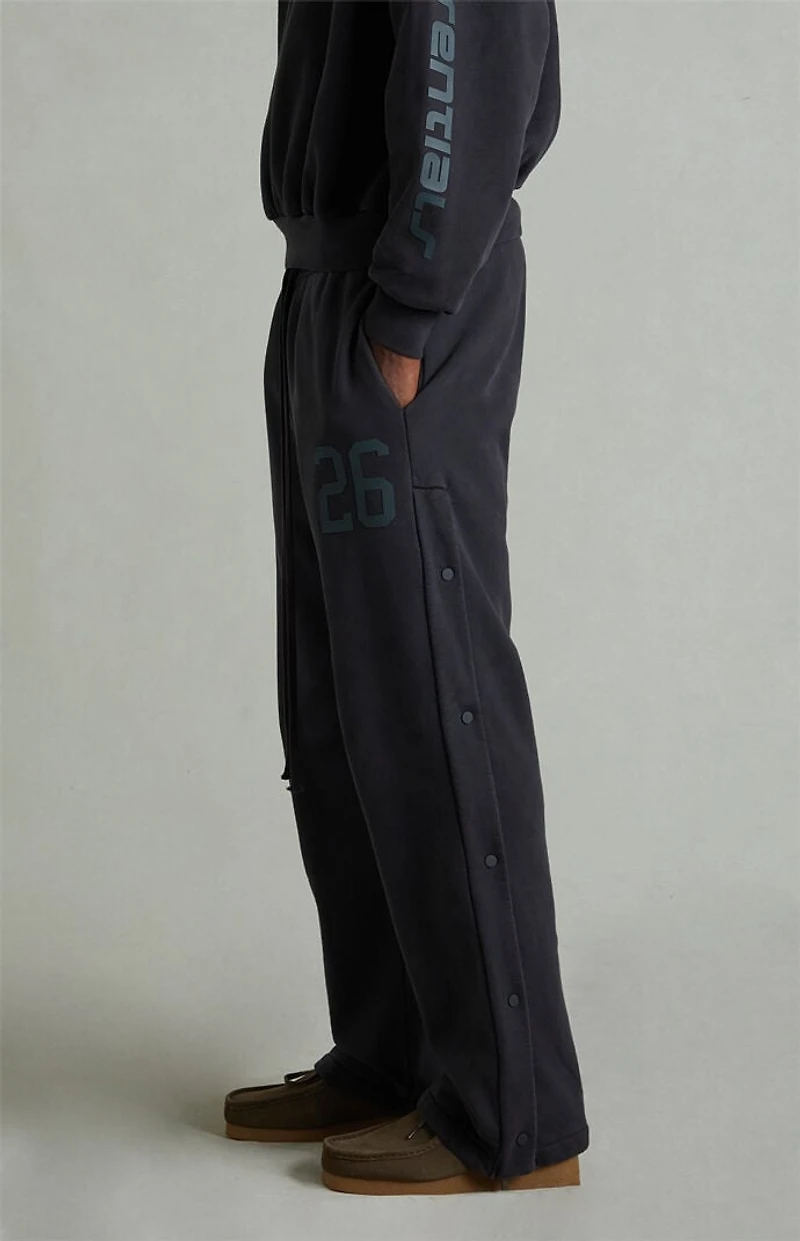 Fear of God ESSENTIALS Vintage Black Tear-Away Baggy Sweatpants