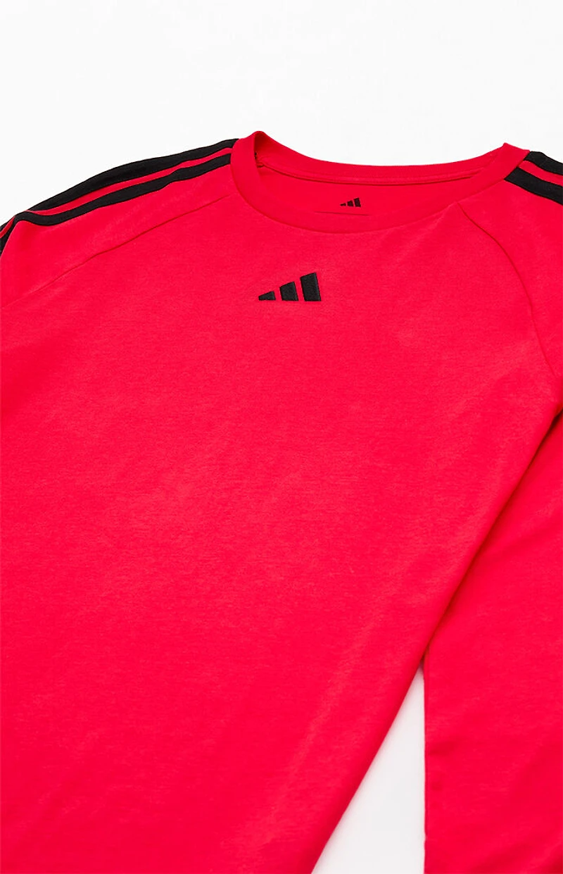 adidas Kids Red Crew Neck Sweatshirt