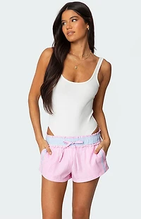 Edikted Evonne Backless Ribbed Bodysuit
