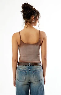 Your Favorite Skylar Washed Square Neck Tank Top