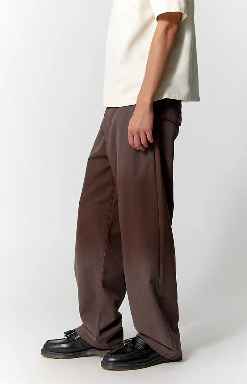 Pacsun Chino Pants Baggy Brown Pigment