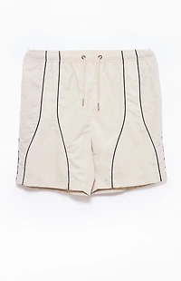 Pacsun Cream Piping Track Shorts