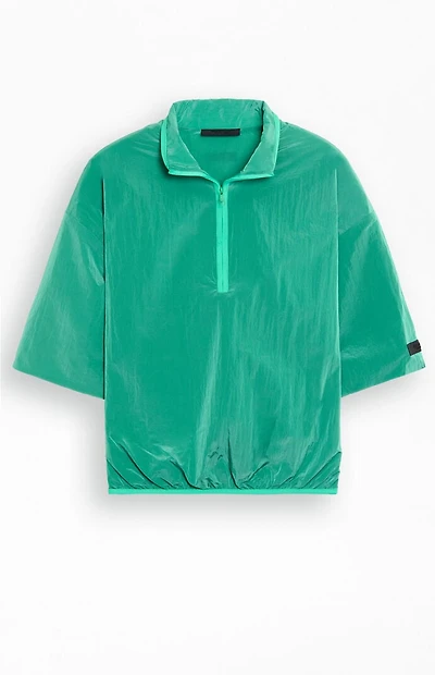 Fear of God ESSENTIALS Mint Leaf Half Zip Mock Neck Shirt
