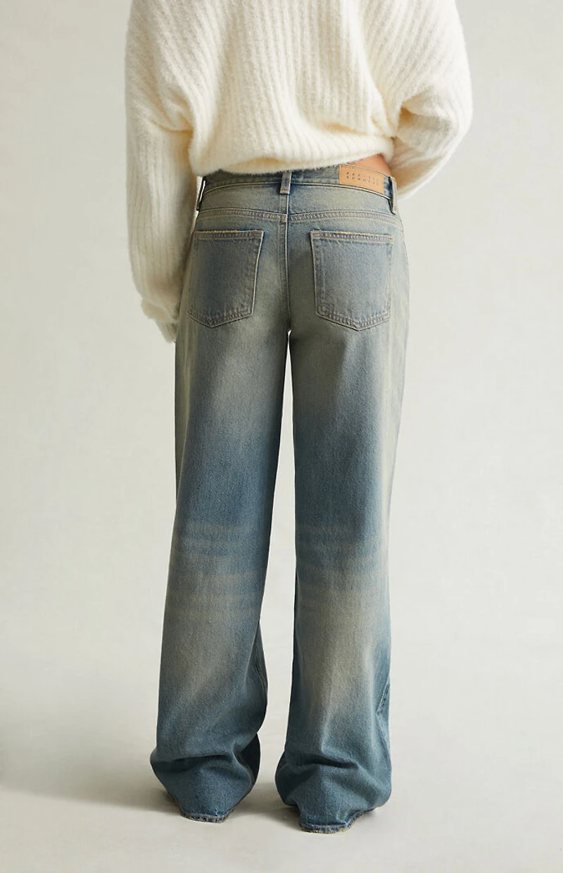 Pacsun Casey Low Rise Baggy Jeans Tinted Light Blue