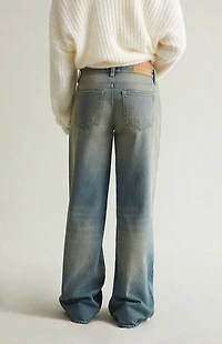 Pacsun Casey Low Rise Baggy Jeans Tinted Light Blue