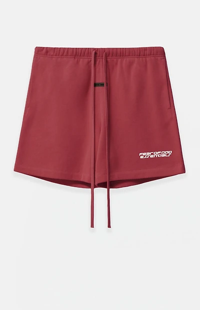 Fear of God ESSENTIALS Women's Crimson Running Sweat Shorts