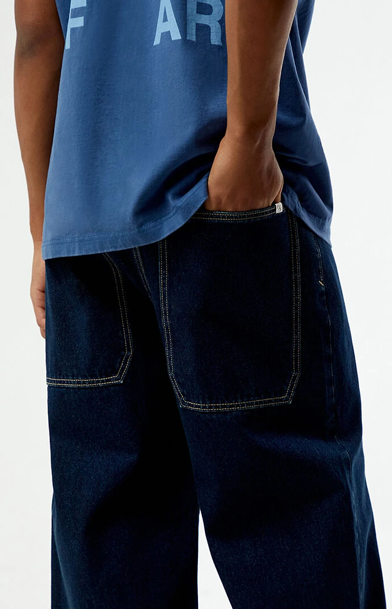 Pacsun Blake Extreme Baggy Jeans Dark Blue