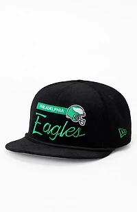 New Era Philadelphia Eagles 9FIFTY Corduroy Rope Trim Snapback Hat