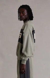 Fear of God ESSENTIALS Seal Paneled Cropped Relaxed Crew Neck Sweatshirt