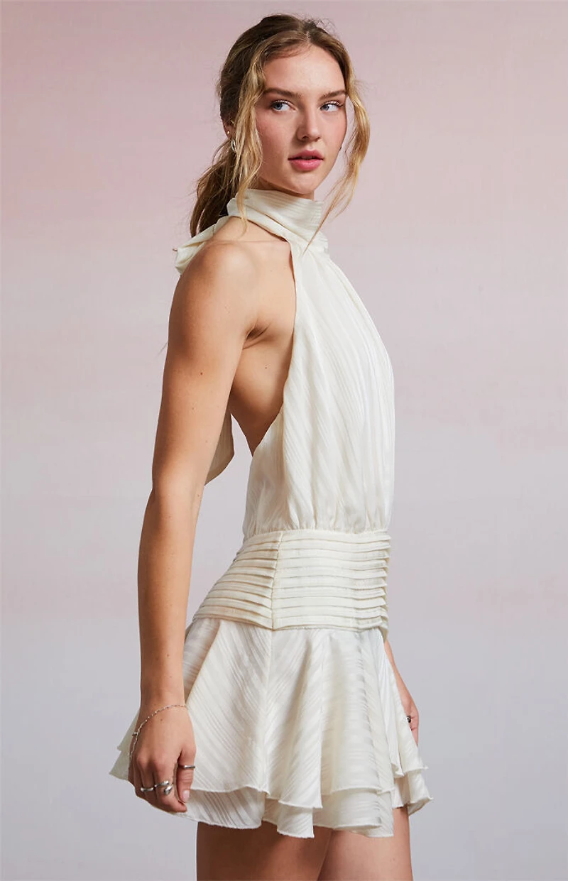 Third Charm Mira Tie Back Mini Dress