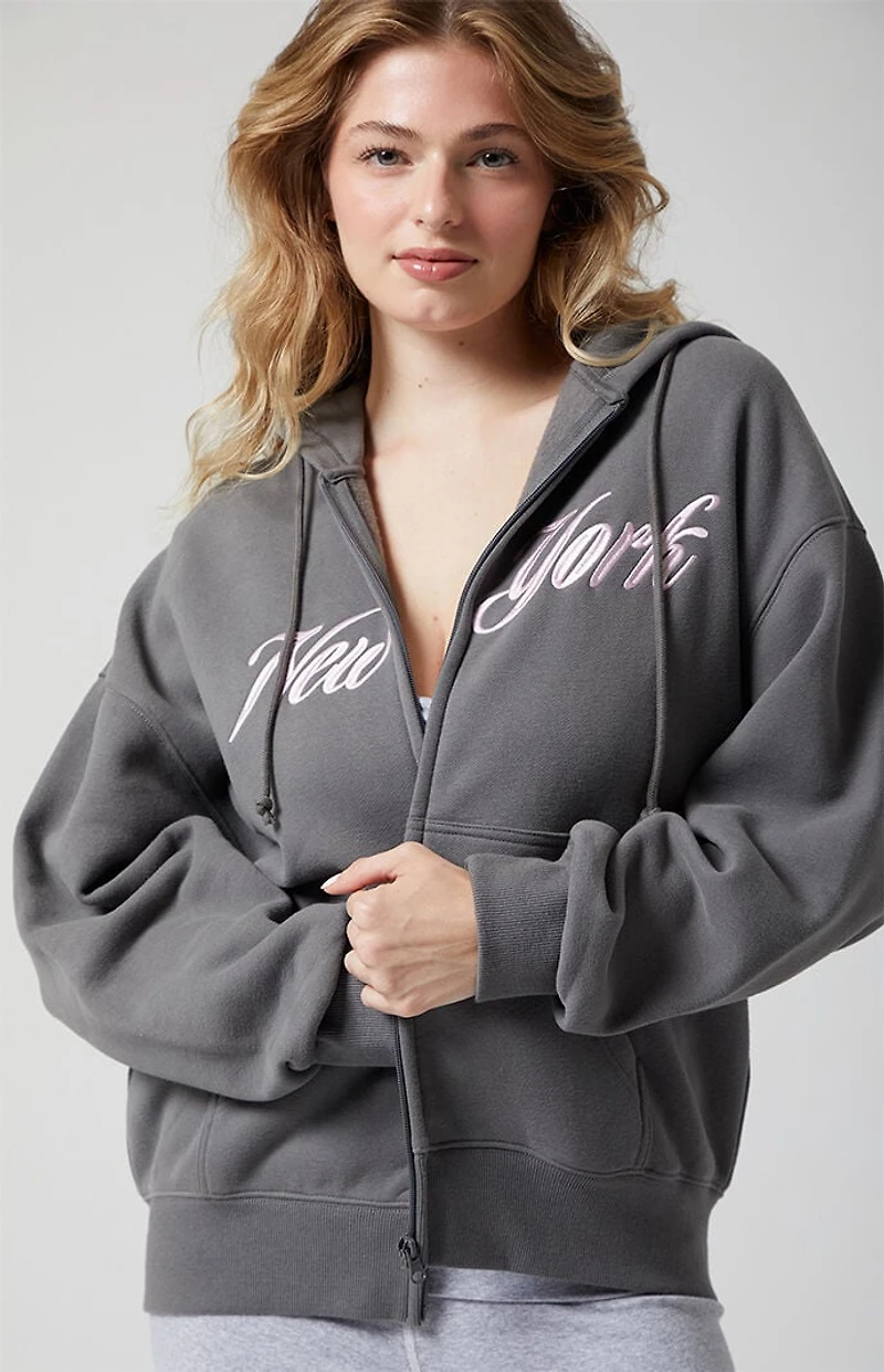 PAC 1980 Active New York Fleece Zip Up Hoodie