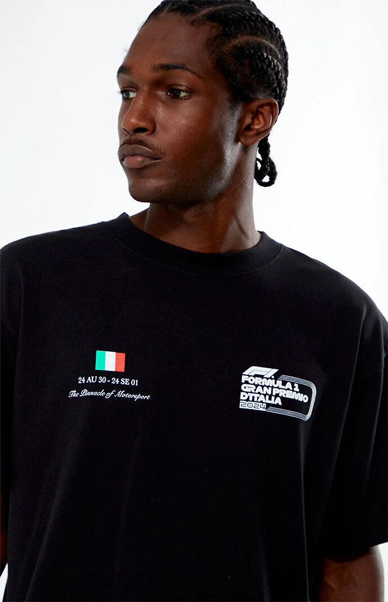 Formula 1 x PacSun Black Monza Italy T-Shirt