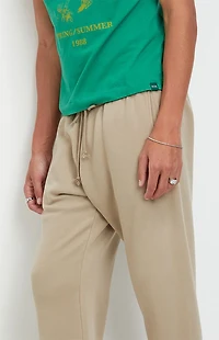 Pacsun Tan Johnny Fleece Straight Sweatpants