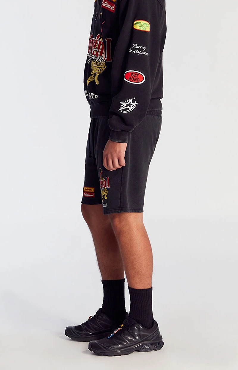 Pacsun Subliminal Fleece Volley Sweat Shorts