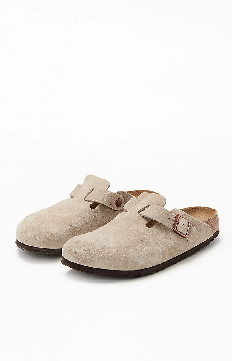 Birkenstock Women's Boston Soft Footbed Clog Taupe