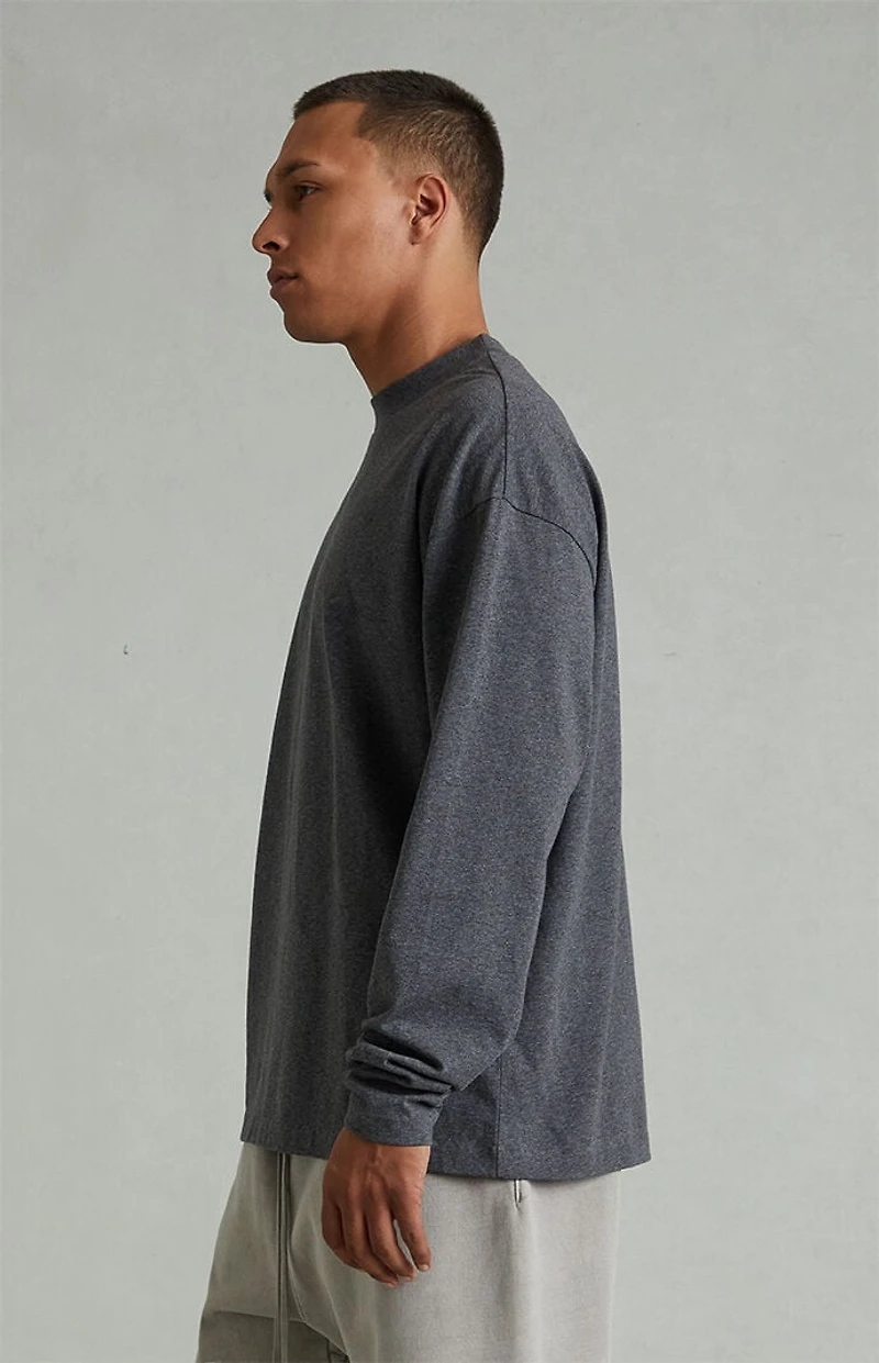 Fear of God ESSENTIALS Charcoal Heather Classic Long Sleeve T-Shirt