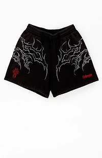Civil Black Sin Fleece Sweat Shorts
