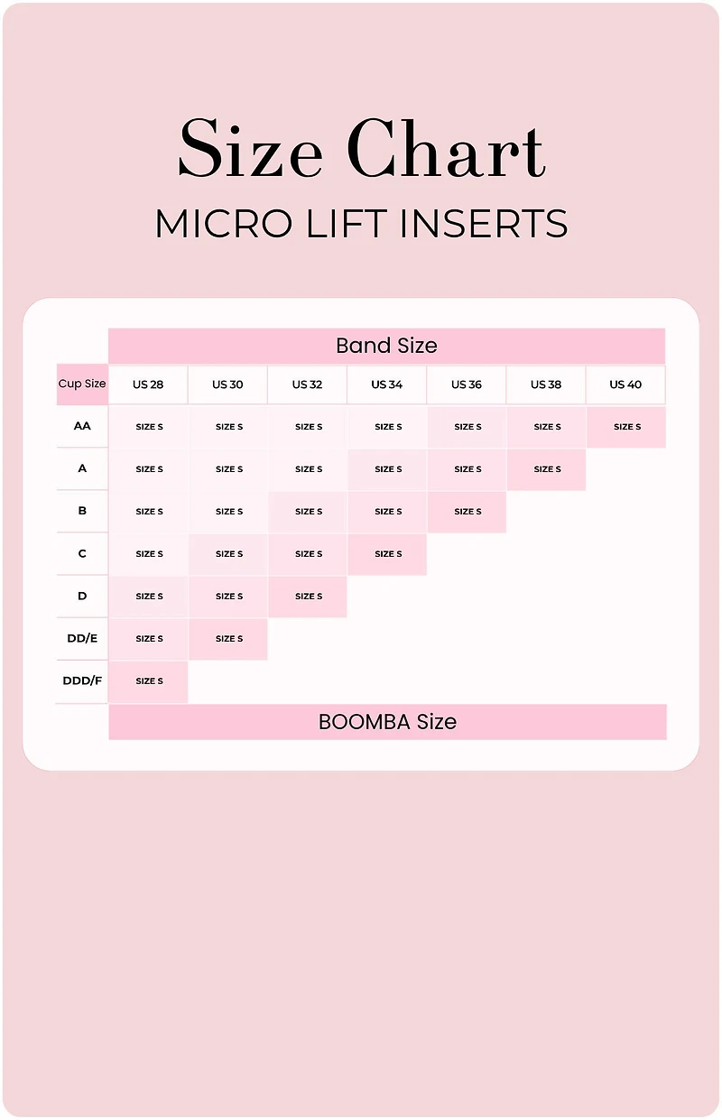 BOOMBA Micro Lift Inserts