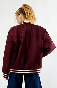 HYPE & VICE Harvard Crimson A-Game Varsity Bomber Jacket