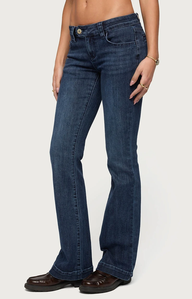 Edikted Roccio Low Rise Bootcut Jeans