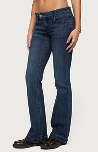 Edikted Roccio Low Rise Bootcut Jeans