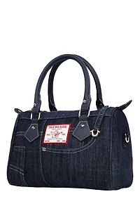 True Religion Dark Denim Heritage Satchel Bag