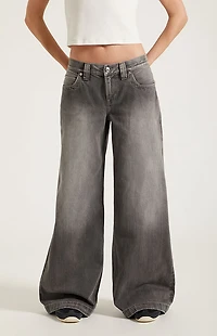 Pacsun Sloane Low Rise Ultra Baggy Jeans Gray Tinted