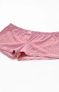 John Galt Red Striped Boxer Boyshorts