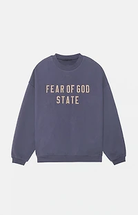 Fear of God ESSENTIALS Marine Heavy Fleece Crew Neck Sweatshirt