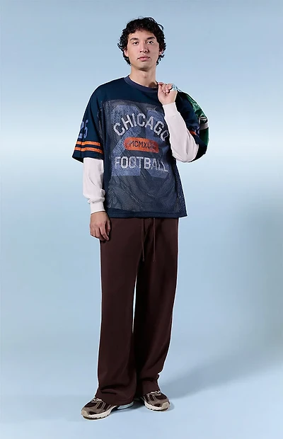 Pacsun Brown Fleece Extreme Baggy Sweatpants