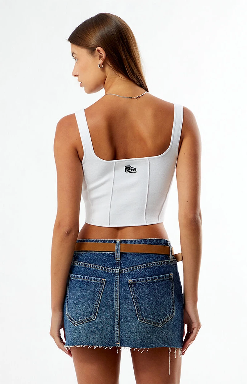 HYPE & VICE Texas Longhorns Knit Corset Top