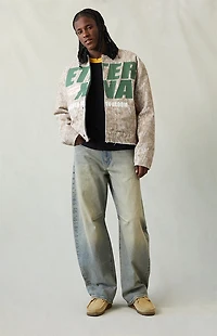 Pacsun Mason Baggy Barrel Jeans Medium Indigo Tinted