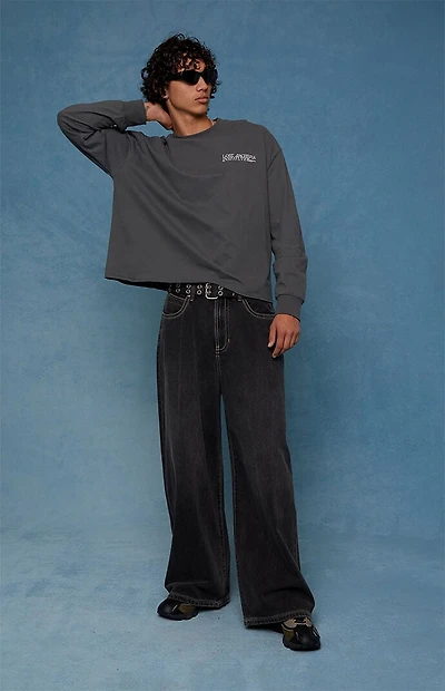 Pacsun Ryder Ultra Baggy Jeans Vintage Wash Black